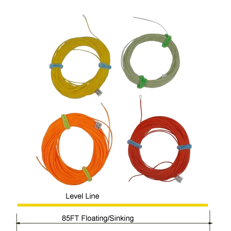 Aventik Floating/Sinking Shooting Line Running Line Level Line Fly Fishing Line 100ft with Front Loop 15LB/20LB/30LB