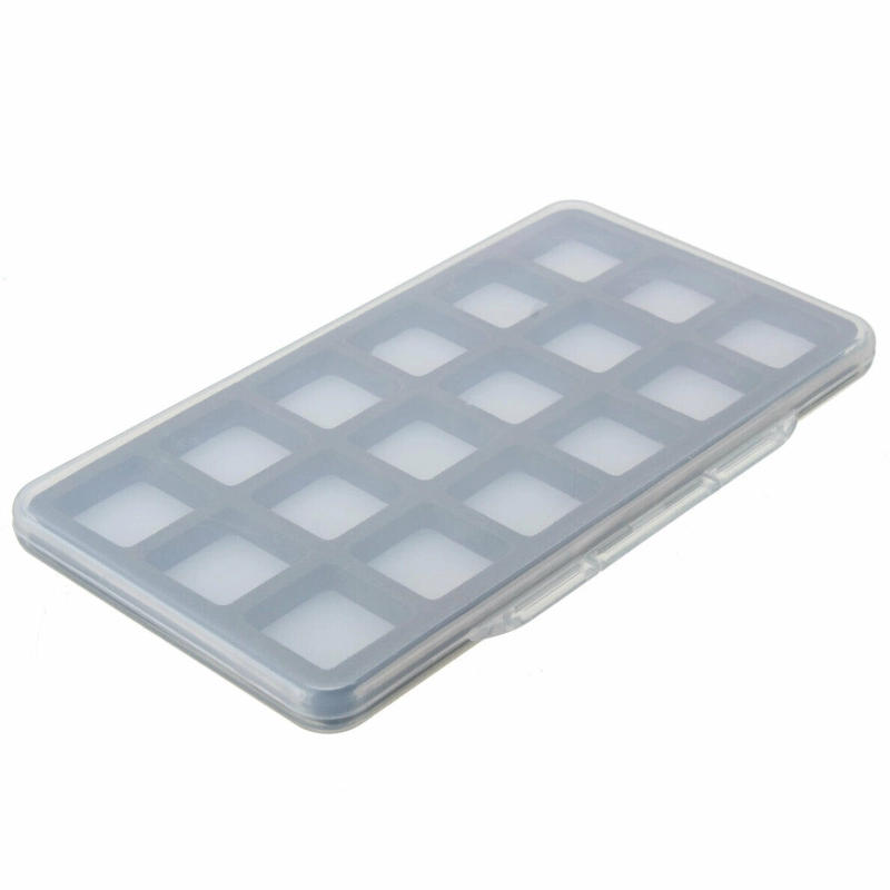 Aventik Super Slim Transparent Fly Fishing Fly Box Foam Design A, B, D or with Magnetic Pad Compartments 6C, 12C, 18C