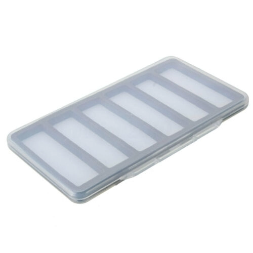 Aventik Super Slim Transparent Fly Fishing Fly Box Foam Design A, B, D or with Magnetic Pad Compartments 6C, 12C, 18C