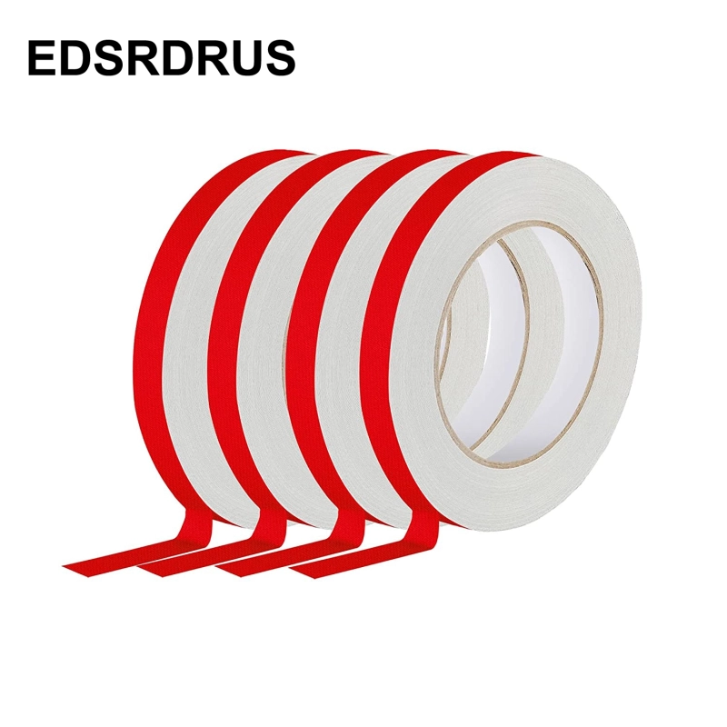 EDSRDRUS Gaffer Tape - 1/2 Inch Matte Red Gaffer Tape, Non-Reflective Gaffers Tape, Multipurpose (Red, 1/2inch x 30yard(4Rolls))