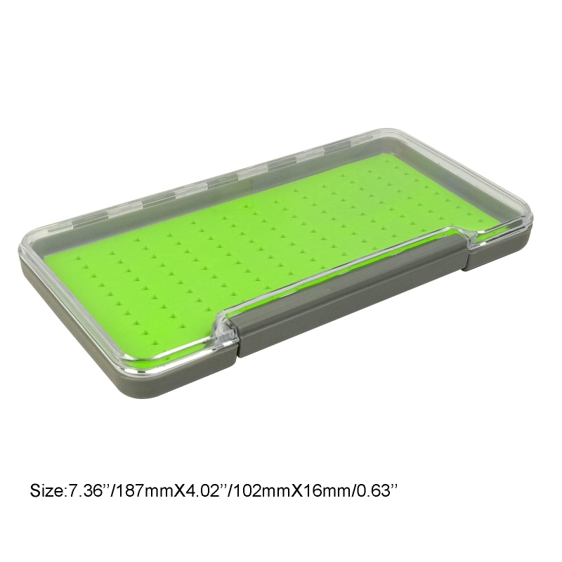 Aventik Fly Fishing Box Silicone Super Slim Fishing Tackle Flies Boxes Waterproof Storage Boxes Best Pocket Size