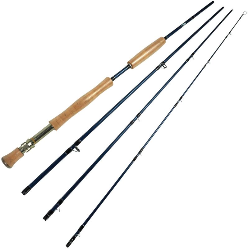 Aventik Fly Fishing Rod 9ft 4 Piece Fly Rod with Carrying Case for Saltwater Travel Fly Fishing Rod for Walleye Bass Carp Trout - Tip Fast Action in 7/8/9/10/11/12 Weight
