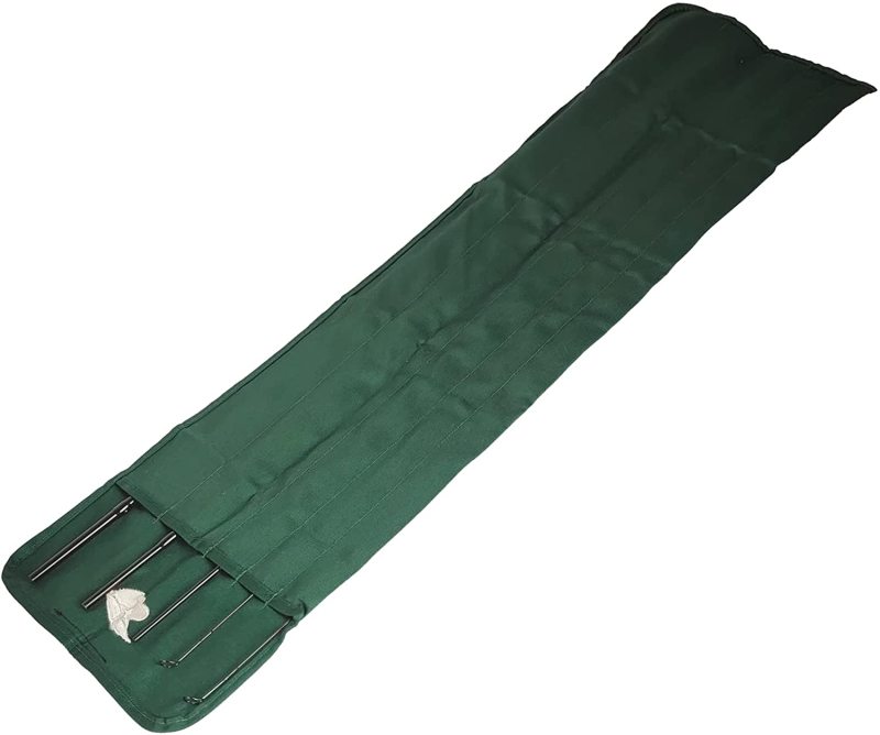 Eupheng Cotton Cloth Fly Fishing Rod Sleeve Cover Pole Sock Glove Protector Bag Pouch with 5 Compartments