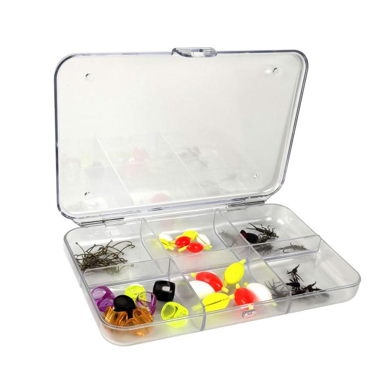 Aventik Polycarbonate PC Hook Box Fly Fishing Tackle Box Great Pocket Size Different Multi-Compartment Options7.52X5.24X1.08inch