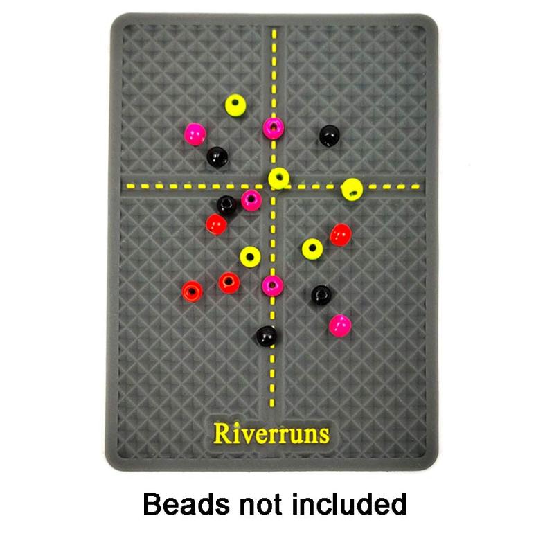 Riverruns Silicone Bead Pad Three Sized Choice Keep Beads &amp; Hooks from Sliding Away You Know Where Your Beads! One of The Best Fly Tying Tools