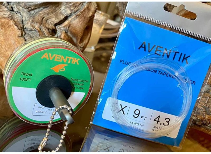 3 PC Aventik Premium Fluorocarbon Tapered Leader Freshwater/Saltwater 9ft Fly Fishing Leaders Pro Looped X0 to X7