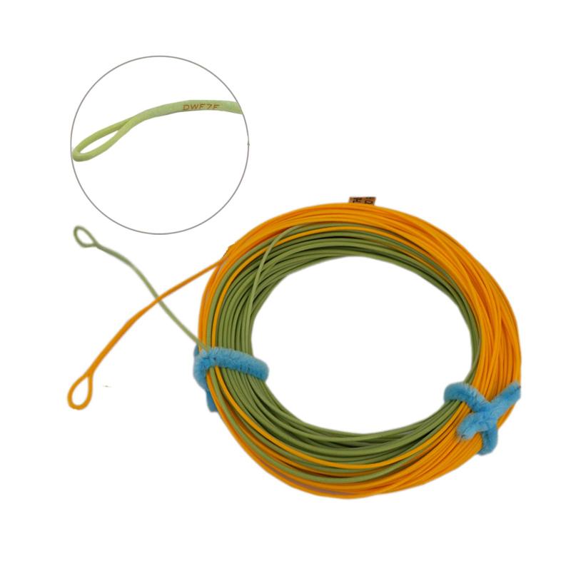 Aventik Fly Line Saltwater Float Fly Fishing Weight Forward Line with Exposed Loop or 2 Welded Loops 95FT Freshwater Saltwater Fishing Line