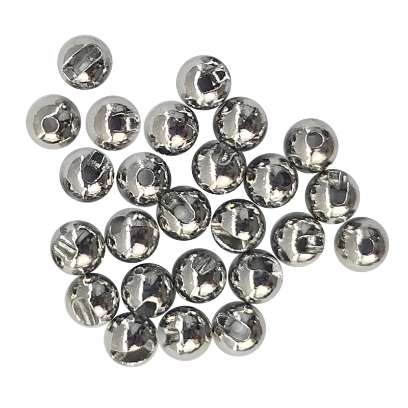 Eupheng Fly Tying Beads 25 PC Slotted Tungsten Beads Head for Nymph Fishing Materials 12 Colors / 5 Sizes