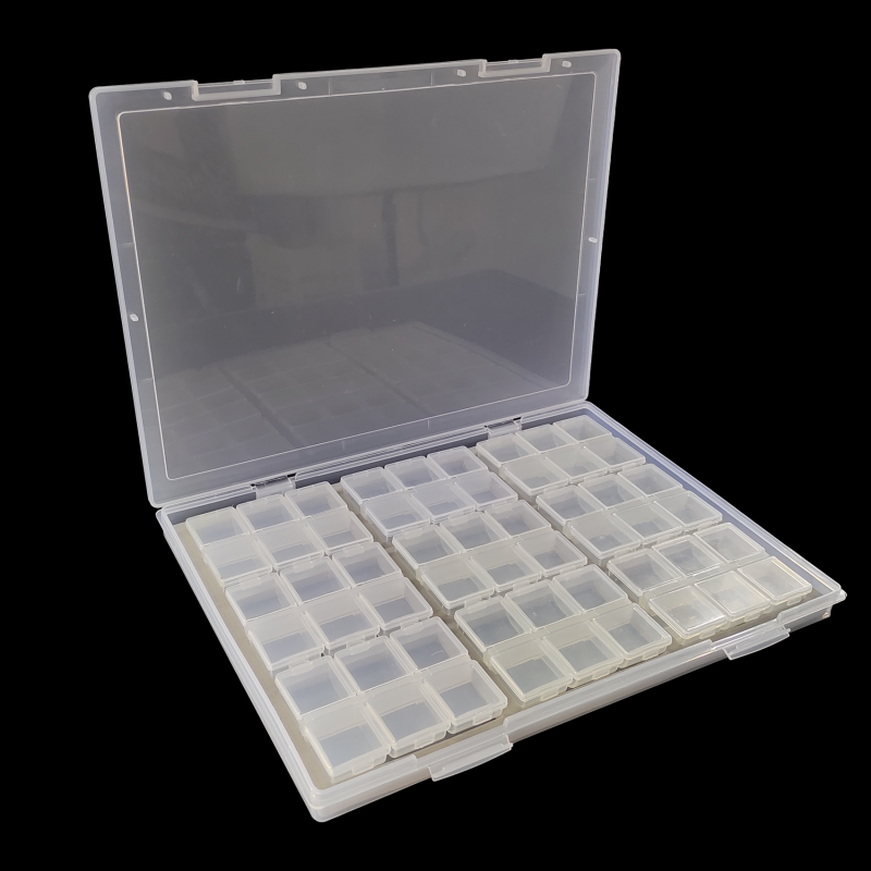 Eupheng 24LX09 54 Grids Bead Organizer Box in A4 Size Easy See All Through and Easy to Organize