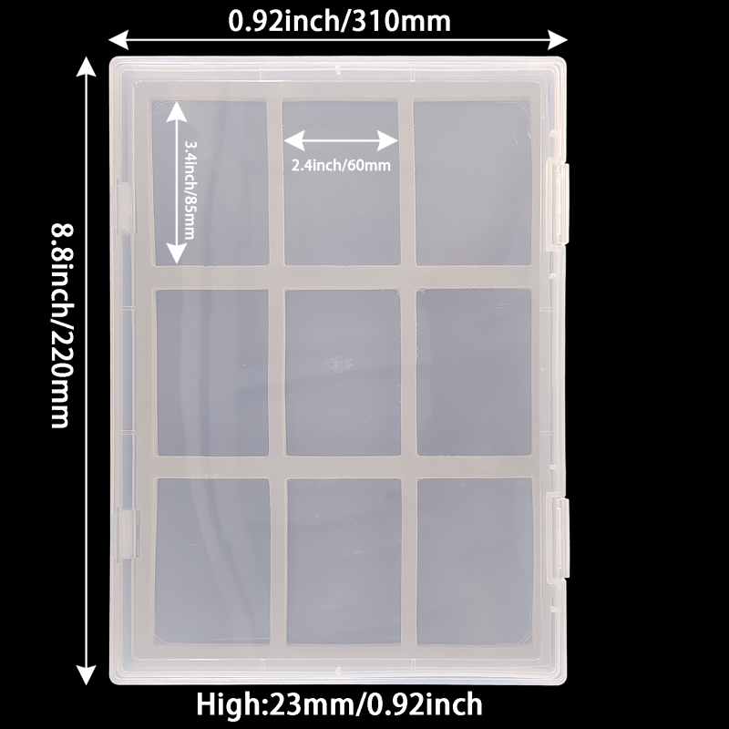 Eupheng 24LX09 54 Grids Bead Organizer Box in A4 Size Easy See All Through and Easy to Organize