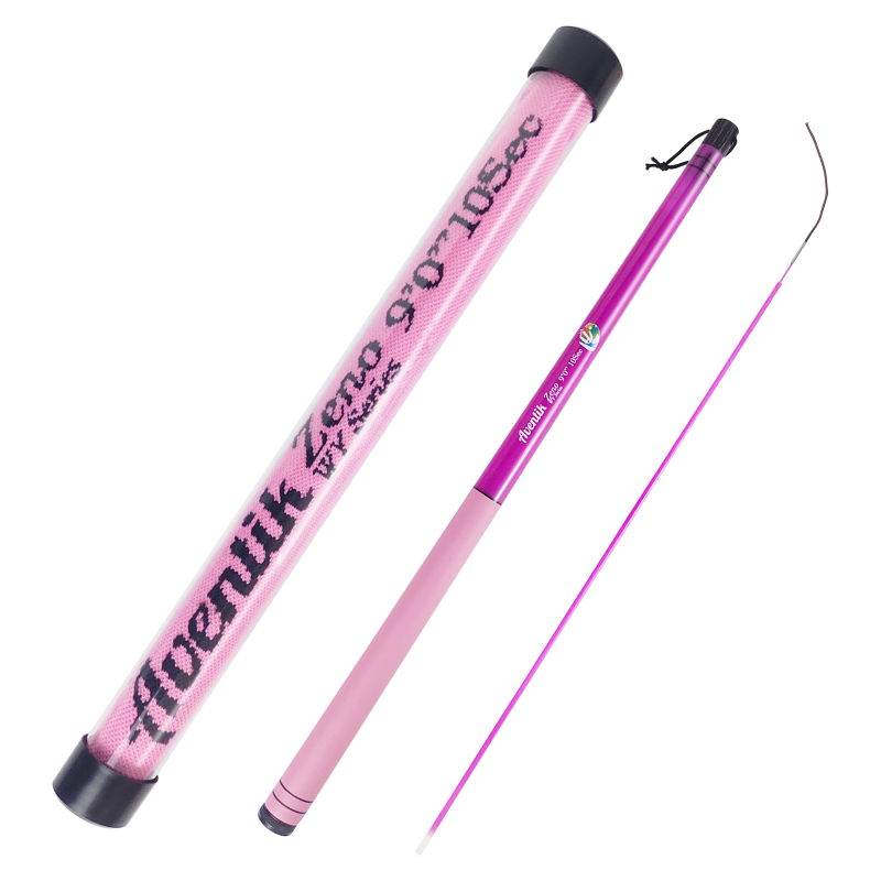 Aventik Zeno S2-Glass Tenkara Rod with 2 Extra Rod Sections 10 Sec in 9ft/10ft Excellent Durability and Strength, Collapsed to Only 14.6in/15.2in, 6:4 Soft M-Action, Super Lightweight and Compact, Elegant Translucent Color Super Eye-catching