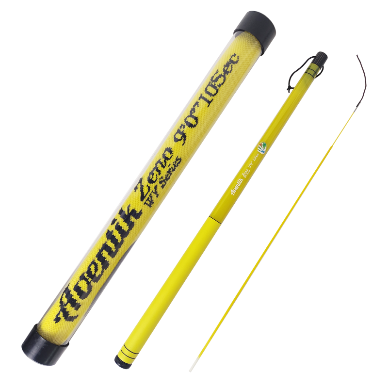 Aventik Zeno S2-Glass Tenkara Rod with 2 Extra Rod Sections 10 Sec in 9ft/10ft Excellent Durability and Strength, Collapsed to Only 14.6in/15.2in, 6:4 Soft M-Action, Super Lightweight and Compact, Elegant Translucent Color Super Eye-catching