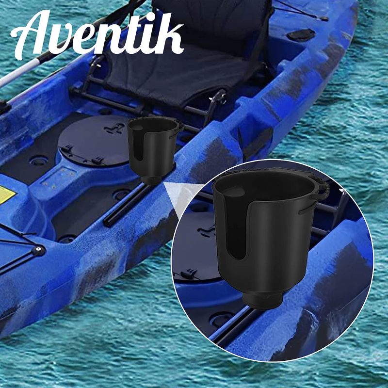 Eupheng Multi-Functional Kayak Cup Holder with Non-Slip Design, Bottle Holder, Drink Holder Available in 2 Sizes for Fishing Tool & Lures Storage Suitable for Track Mount Install