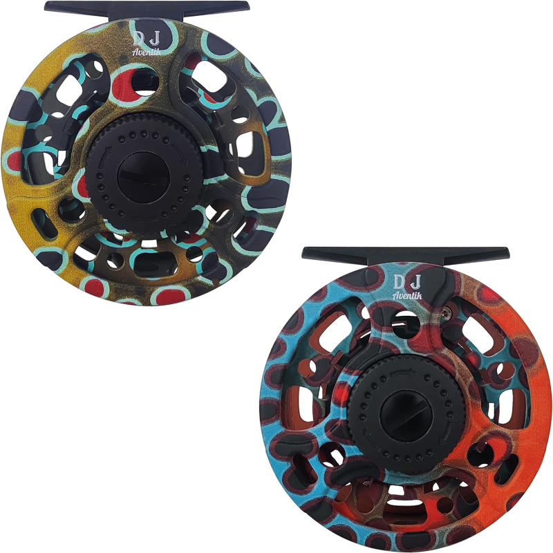 Aventik Troutscale Fly Reel 5/7wt Super Large Arbor Fly Fishing Reel Fresh Water and Salt Water Aluminum Fly Reel