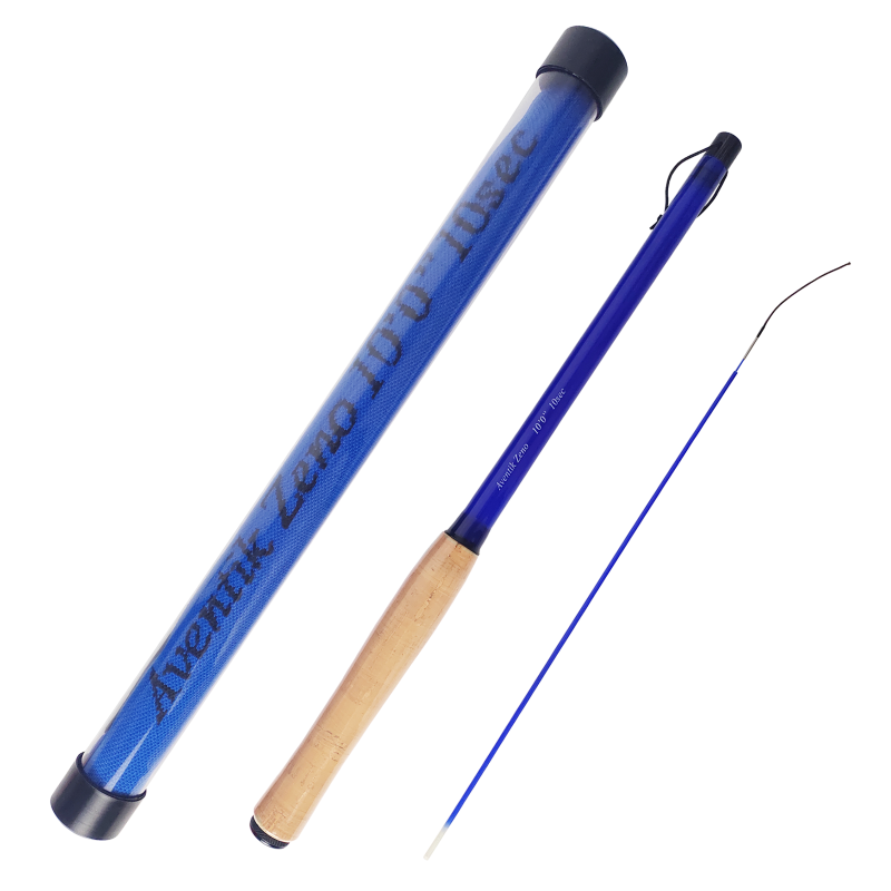 Aventik Zeno S2-Glass Tenkara Rod with 2 Extra Rod Sections 10 Sec in 9ft/10ft Excellent Durability and Strength, Collapsed to Only 14.6in/15.2in, 6:4 Soft M-Action, Super Lightweight and Compact, Elegant Translucent Color Super Eye-catching