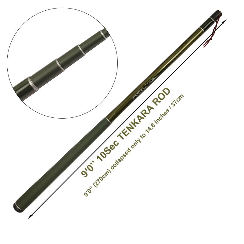 Eupheng Tenkara Rods Pro IM12 Nano 6:4 Action Mini Sizes All Water Conditions Quality Carbon Tube Packing, Extra Spare Sections Included, Tenkara Fly Rods