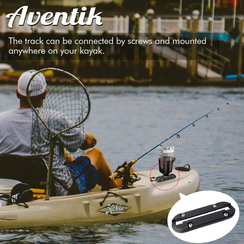 Aventik Kayak Track 4'' or 8'' and Other Opotions for Self-Assembly Kayak Gear Track Mount