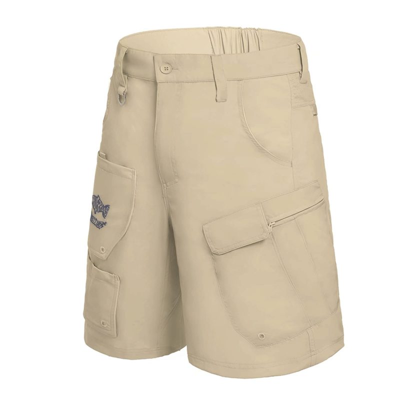 Aventik  9 Pockets Performance Fishing Shorts, Water-Repellant Cargo Short, Breathable UPF 50+ Hiking Shorts