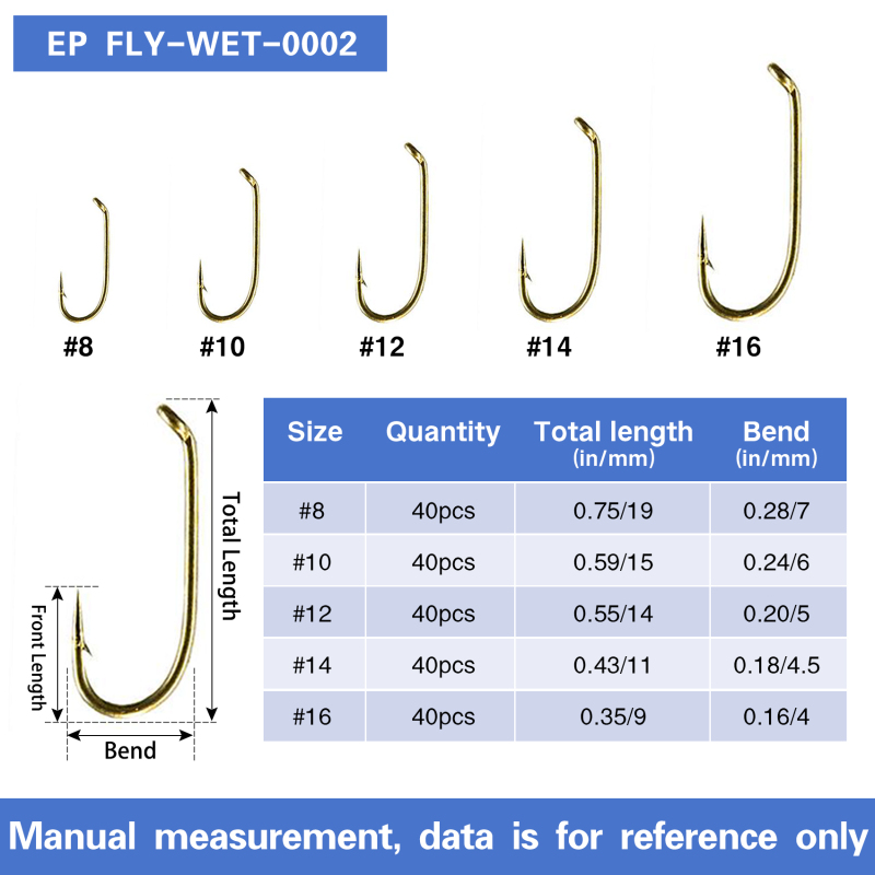 Eupheng Fly Hooks Assortment of Best Sizes Dry Wet Nymph Shrimp&amp;Pupa, Streamer, Caddis, Jig, Scud Flies Great Value Package Micro Barbed High Carbon Steel Bronze Forged Fishing Hooks