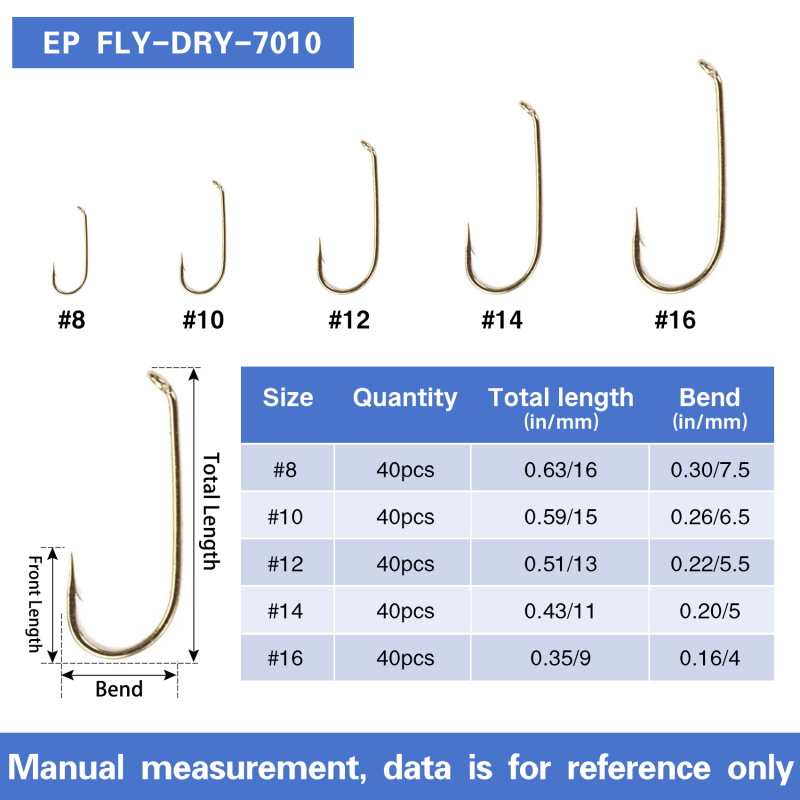 Eupheng Fly Hooks Assortment of Best Sizes Dry Wet Nymph Shrimp&amp;Pupa, Streamer, Caddis, Jig, Scud Flies Great Value Package Micro Barbed High Carbon Steel Bronze Forged Fishing Hooks