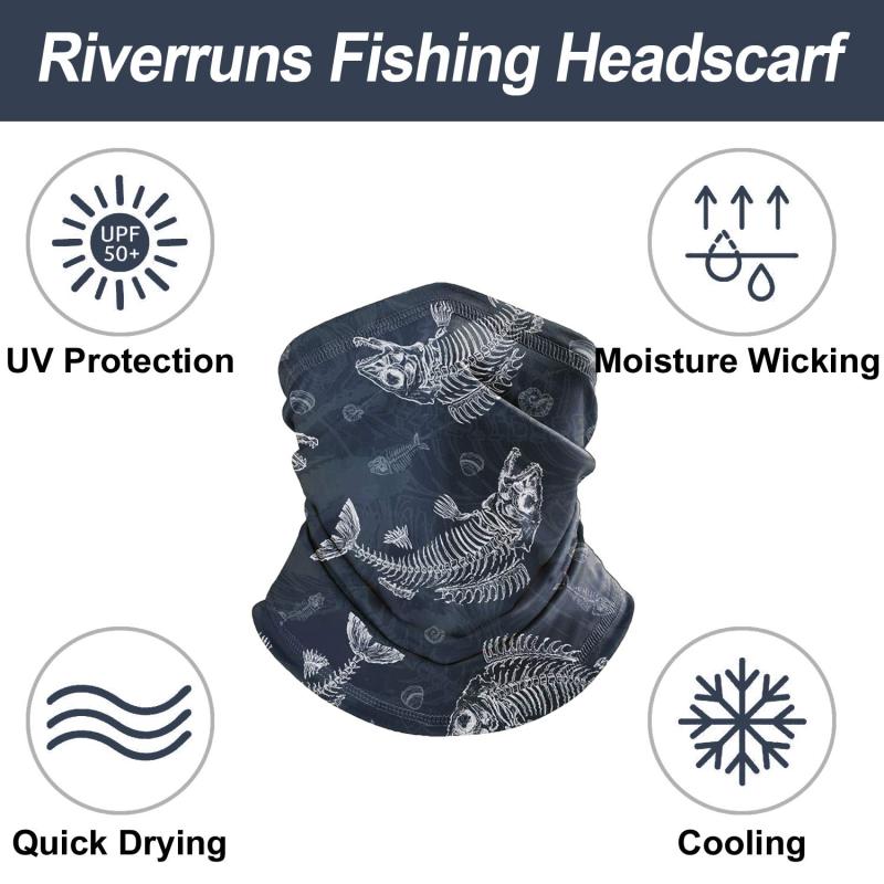 Handmade UPF 50+ Cooling Neck Gaiter, Ice Silk Camouflage Elastic Outdoor Face Mask for Fishing, Hiking