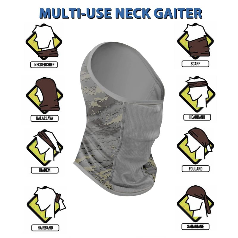 Riverruns Super Breathable Neck Gaiter,Multi-use Headscarf for Fishing Hunting Kayaking Hiking Cycling