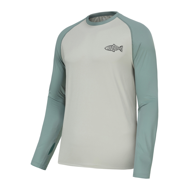 Sun Protection Long Sleeve Shirts Rash Guard Shirts Ice-Cool Quick Dry Swim Shirt Fishing Sports Shirt