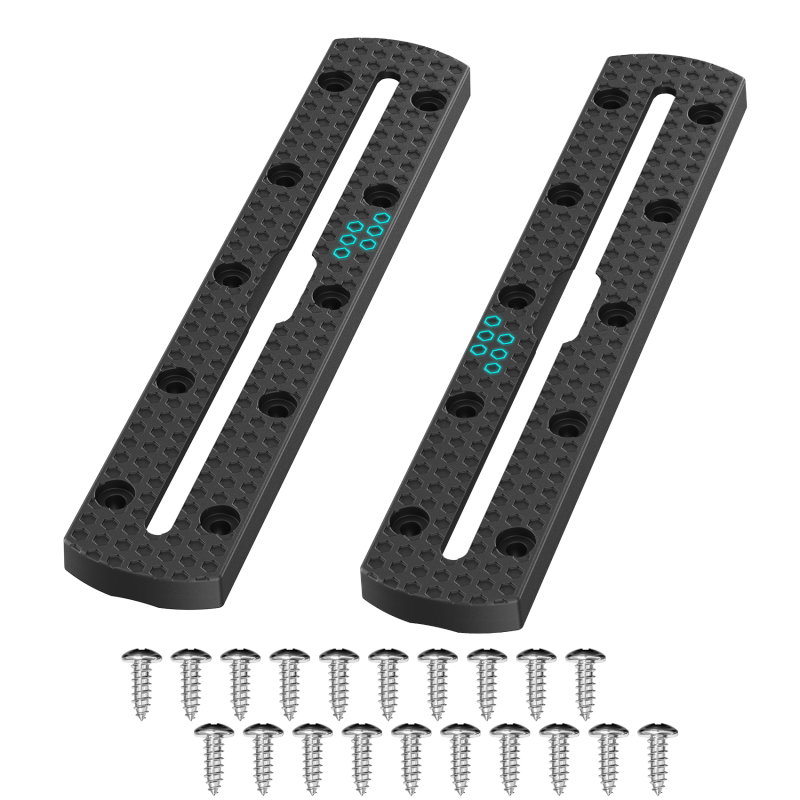 2 Pack Kayak Track Textured Grip Surface Multi-Size Kayak Low Profile Track Kayak Gear Track Mount Accessories Easy installation Kayak Rail Track for Holding Fishing Rod Cup Holder Paddle Gopro