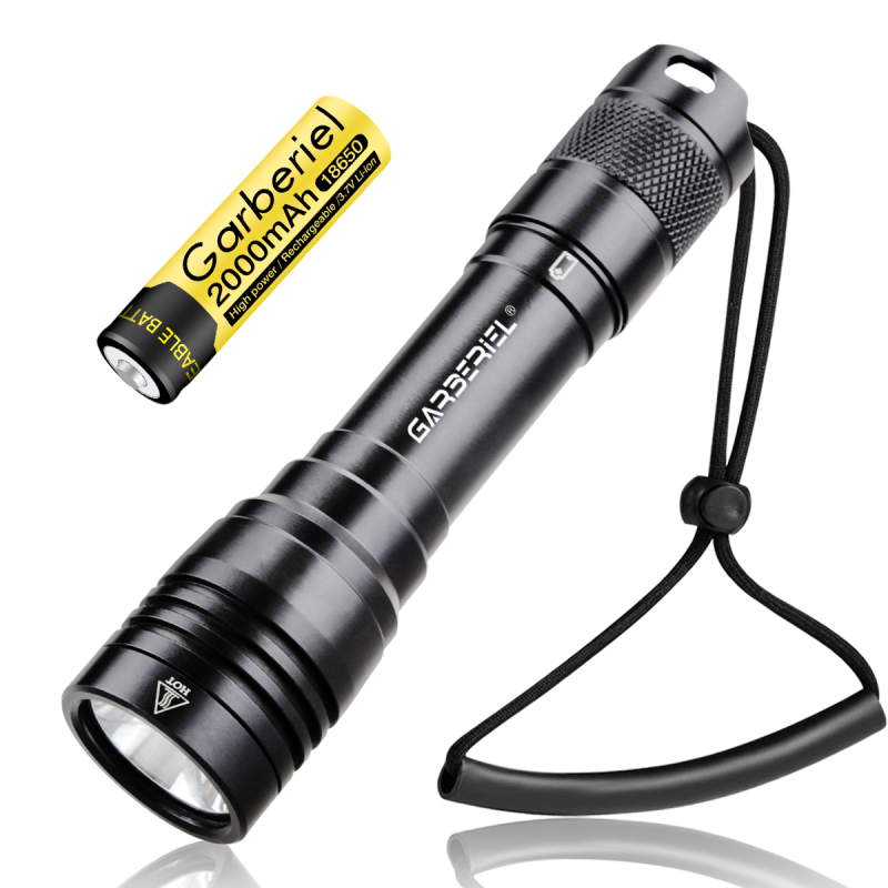 Garberiel Scuba Diving Flashlight Dive Torch 1000 Lumens Underwater 328ft