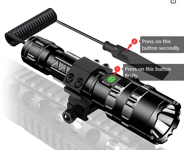 garberiel tactical flashlight 1185 1199