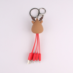 Christmas Reindeer 3 In 1 Charging Cable