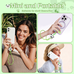 Creative Electronic Accessory 60W Wrist Strap Cable Panda Themed Fast Charging Cord Portable Fashionable Phone Cable for School