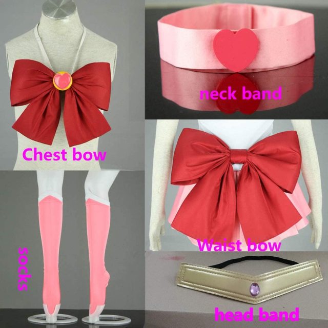 Sailor Moon Chibiusa Cosplay Costume 7 Pcs Set