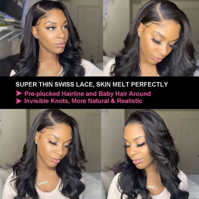Laborhair Lace Front Wigs Pre Plucked Body Wave Human Hair Wigs 13x4