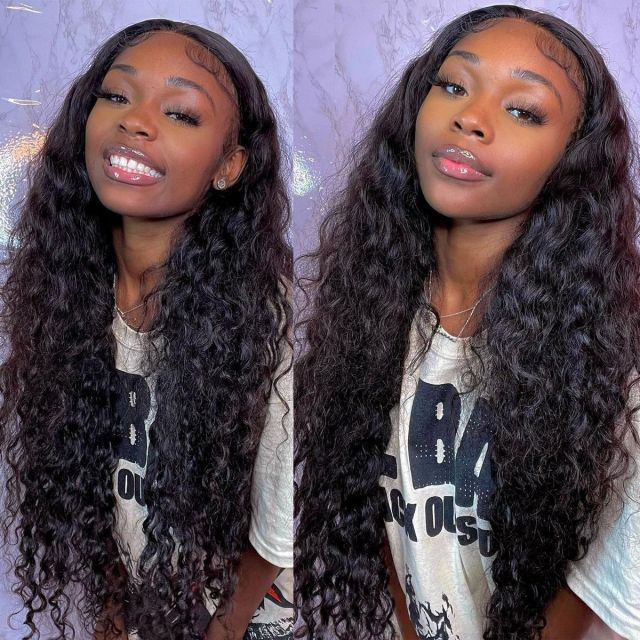 Laborhair Brazilian Water Wave Hairstyle Sale 13x4 Lace Front Wigs