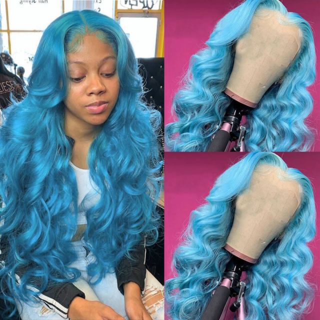 Laborhair Colorful Body Wave 13x4 Lace Front Wigs High 180% Density
