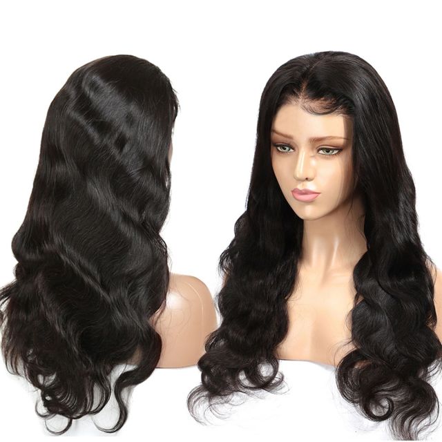 Laborhair 360 Lace Frontal Wigs Body Wave Human Hair With Baby Hair 180% Density