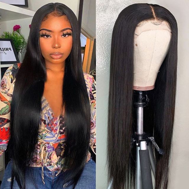 Laborhair New 5x5 Lace Closure Wig Straight Hair 200% High Density