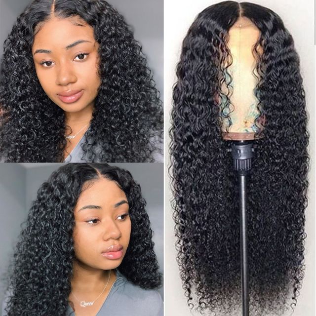 Laborhair 4x4 Lace Closure Wig Curly Wave Human Hair Wigs
