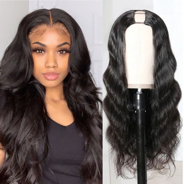 Laborhair Body Wave Human Hair U Part Wigs 150% Density Natural Color Wigs