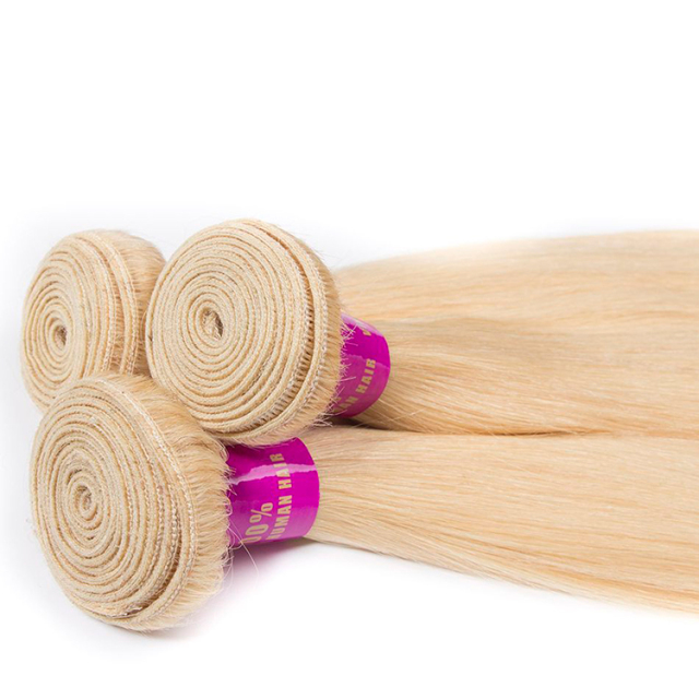Labor Hair 4 Bundles Brazilian Virgin Hair Wave Bundles Color #613 100% virgin Human hair for sale