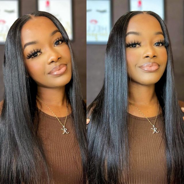 Laborhair 2022 New Arrival HD Glueless Lace Front Straight Human Hair Wig 180% Density