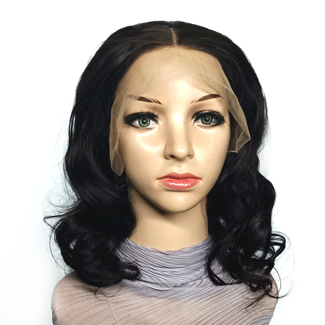 Wholesale Price Cuticle Aligned Brazilian Body Wave Virgin Human Hair T part Lace Front Wig