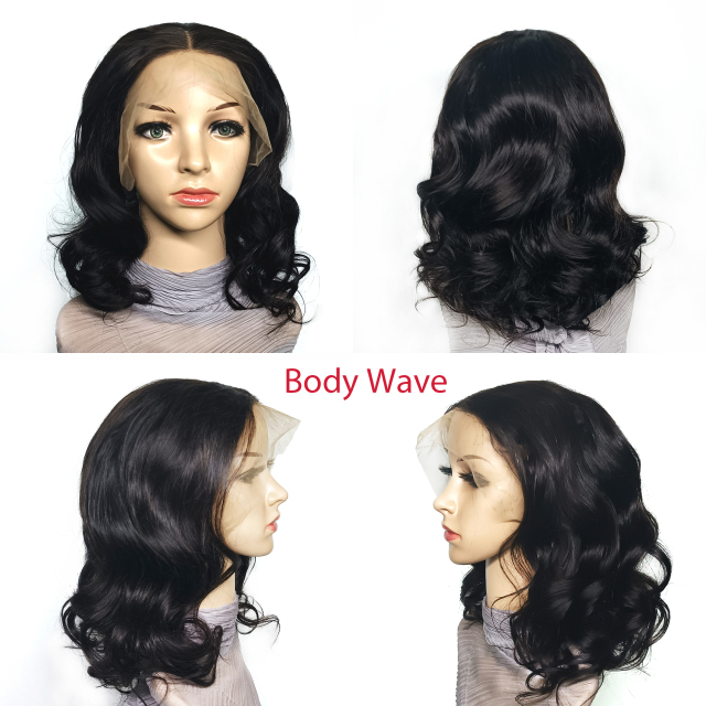 Wholesale Price Cuticle Aligned Brazilian Body Wave Virgin Human Hair T part Lace Front Wig