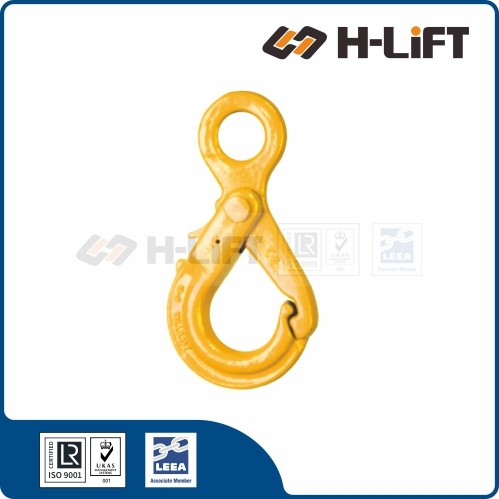 Grade 80 Eye Self Locking Hook with Grip Latch NES type