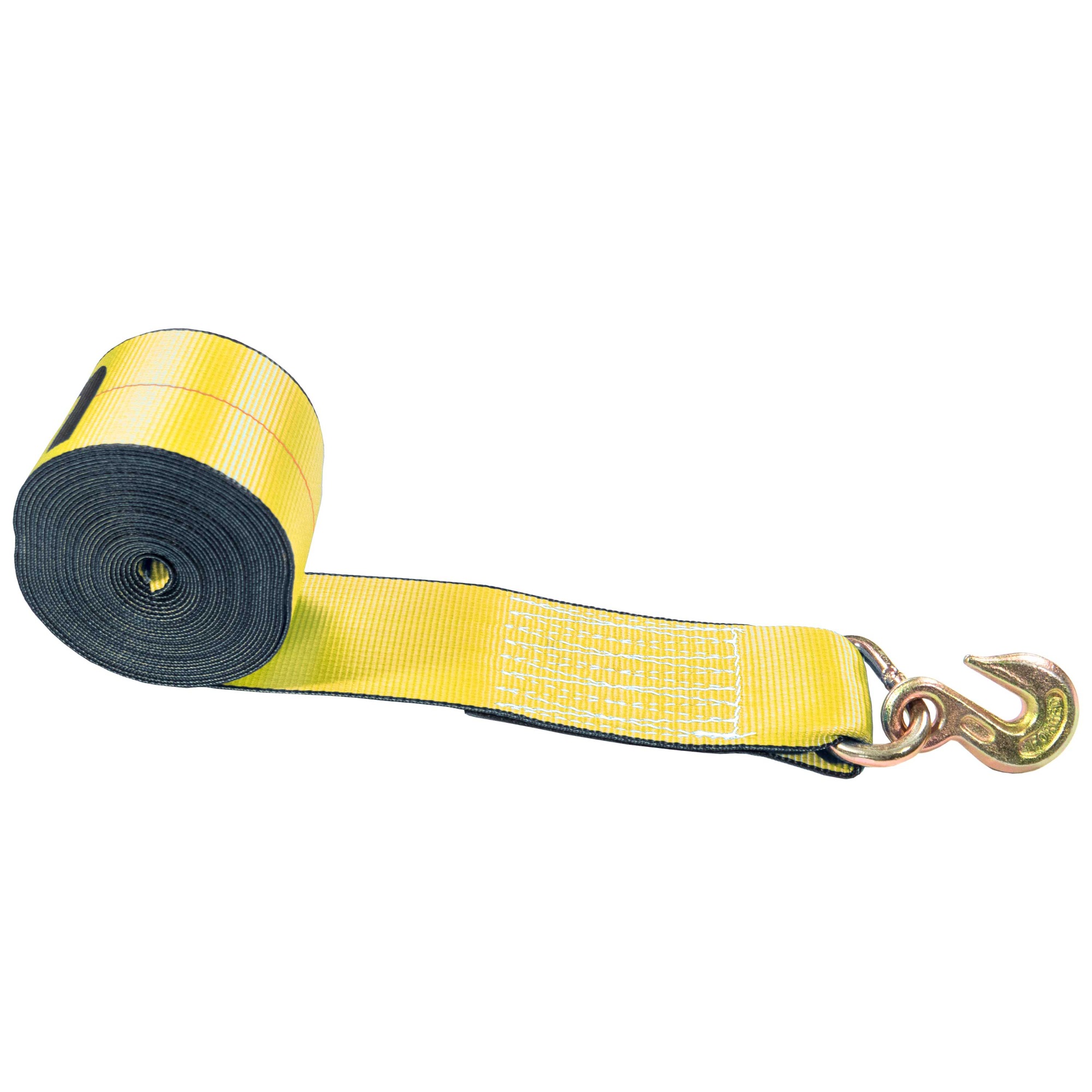 winch strap with chain grab hook