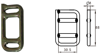 one way lashing buckle China manufacturer