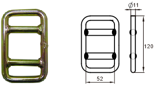 50mm one way buckle h-lift china