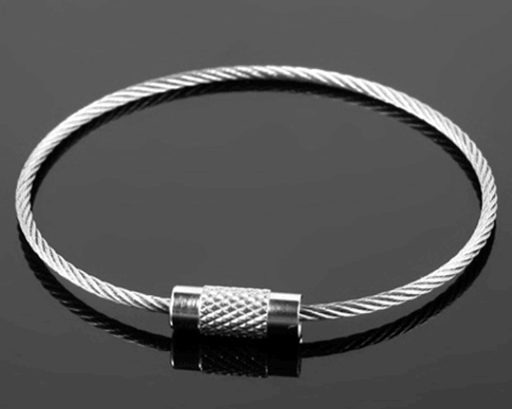 wire rope connector with screw