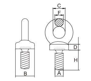 BS4278-1 Collared Eye Bolt